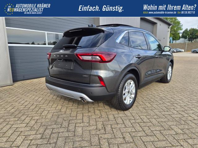 Ford Kuga Titanium 243PS PHEV Automatik schwenkb. AHK elektr. PanoDach Sitzheizung v+h Lenkradheizung Frontscheibe beheizb. Klimaautomatik Navi SYNC4 Apple CarPlay Android Auto Touchscreen PDC 4xKamera 2xKeyless 17"LM vollelektr. Reichweite 66KM 
