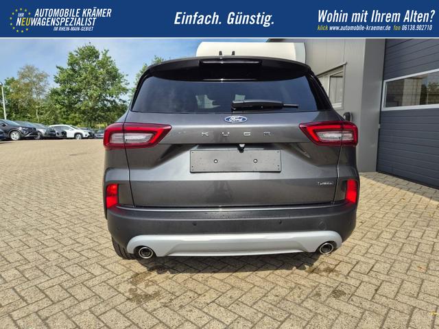 Ford Kuga Titanium 243PS PHEV Automatik schwenkb. AHK Sitzheizung v+h Lenkradheizung Frontscheibe beheizb. Klimaautomatik Navi SYNC4 Apple CarPlay Android Auto Touchscreen PDC 4xKamera 2xKeyless 17"LM vollelektr. Reichweite 66KM 