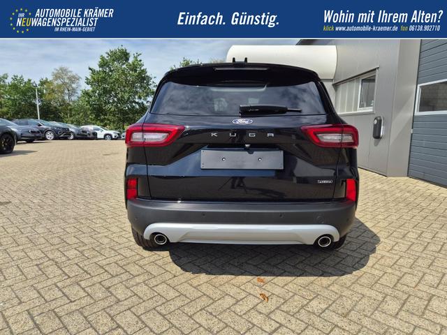 Ford Kuga Titanium 243PS PHEV Automatik schwenkb. AHK elektr. PanoDach Sitzheizung v+h Lenkradheizung Frontscheibe beheizb. Klimaautomatik Navi SYNC4 Apple CarPlay Android Auto Touchscreen PDC 4xKamera 2xKeyless 17"LM vollelektr. Reichweite 66KM 