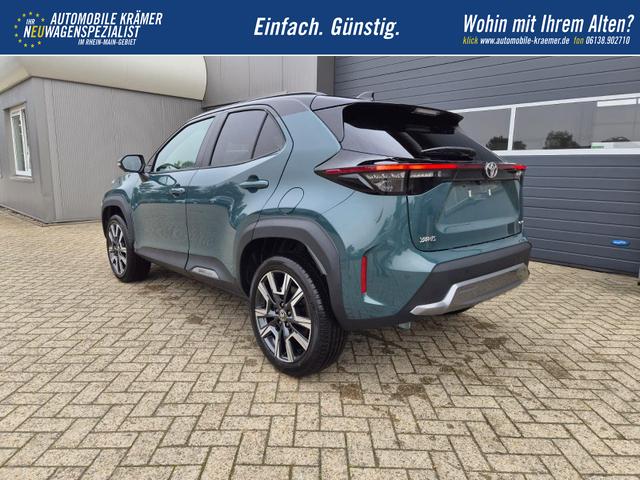 Toyota Yaris Cross 1.5-l 130PS HEV Automatik Style Matrix-LED 4xKamera elektr. Heckklappe Sitzheizung Lenkradheizung Klimaautomatik Navi Bluetooth wireless Apple CarPlay + Android Auto ACC PDC v+h 18"LM 