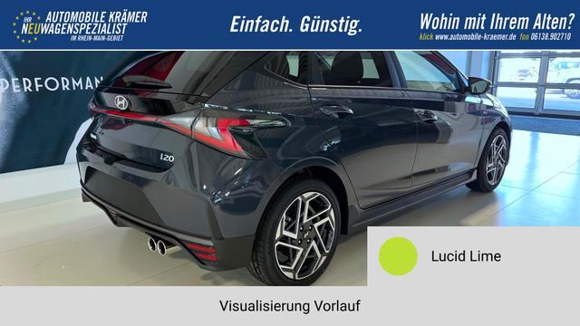 i20 Lucid Lime, Beispielbilder, ggf. teilweise mit Sonderausstattung