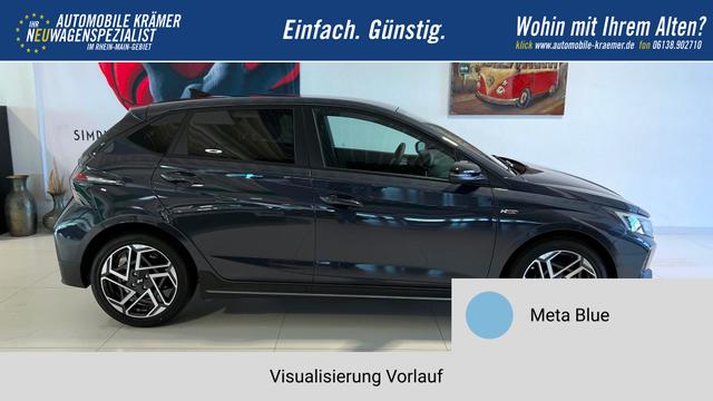 i20 Meta Blue Vorlauf, Beispielbilder, ggf. teilweise mit Sonderausstattung