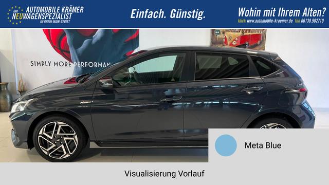 i20 Meta Blue Vorlauf, Beispielbilder, ggf. teilweise mit Sonderausstattung
