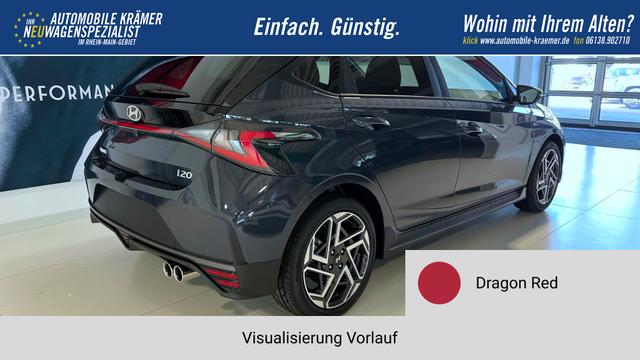 i20 Dragon Red Vorlauf, Beispielbilder, ggf. teilweise mit Sonderausstattung