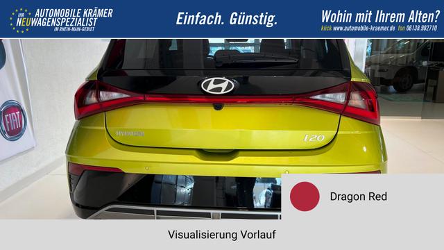 i20 Go Plus Dragon Red Vorlauf, Beispielbilder, ggf. teilweise mit Sonderausstattung