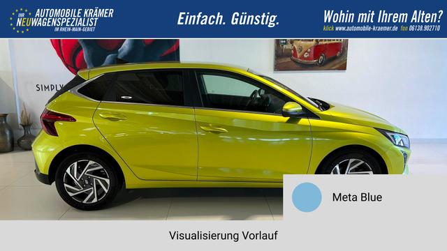 i20 Meta Blue Vorlauf, Beispielbilder, ggf. teilweise mit Sonderausstattung