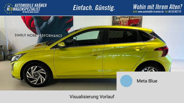 i20 Meta Blue Vorlauf, Beispielbilder, ggf. teilweise mit Sonderausstattung
