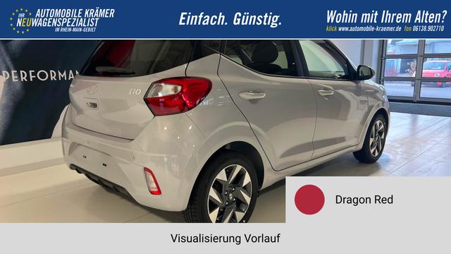 i10 Go Plus Dragon Red Vorlauf, Beispielbilder, ggf. teilweise mit Sonderausstattung