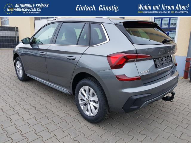 Skoda / Kamiq / Grau / Top Selection / AHK / Graphite Grau / Felge Cortadero silber , Beispielbilder, ggf. teilweise mit Sonderausstattung