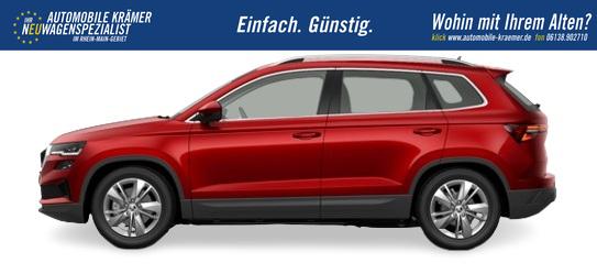 Skoda Karoq Drive 130 PDC v+h Kamera KESSY Alarmanlage LED-Scheinwerfer 