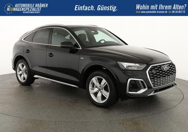 Audi Q5 Sportback - 55 TFSI e quattro S line TFSIe S-LINE, AHK, 19-Zoll, Teilleder