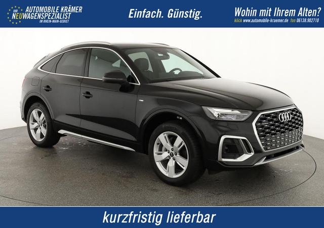 Audi Q5 Sportback - 55 TFSI e quattro S line TFSIe S-LINE, AHK, 19-Zoll, Teilleder