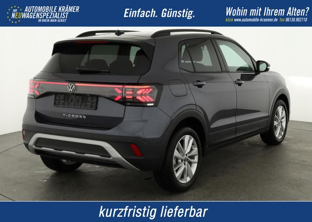 Volkswagen T-Cross - 1.0 TSI 85 kW Life DSG Life, AHK, IQ.Light, Kamera, ACC, Side, Winter, 17-Zoll
