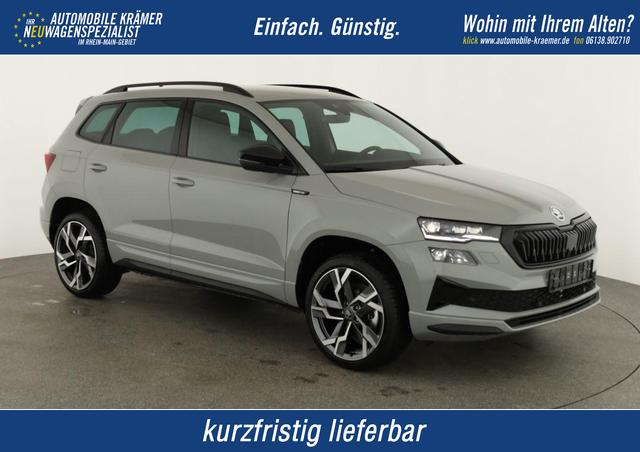 Skoda Karoq - Sportline 1.5 TSI DSG Sportline, AHK, Navi, Matrix, Side, el. Klappe, Winter, 5 J.-Garantie, 19-Zoll