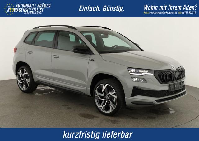 Skoda Karoq - Sportline 1.5 TSI DSG Sportline, Pano, AHK, Navi, CANTON, Matrix, AreaView, Side, FS-beheizbar, 19-Zoll