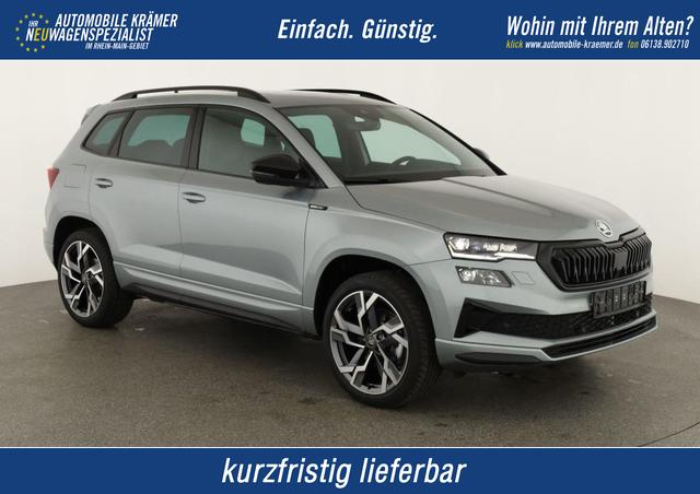 Skoda Karoq - Sportline 4x4 2.0 TSI DSG Sportline, Pano, AHK, Navi, Matrix, Side, Winter, 5 J.-Garantie