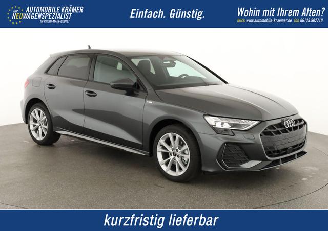 Audi A3 Sportback - TFSI 110 kW S line 35 S-tronic S-LINE, AHK, Matrix, Navi, el. Klappe, Kamera, Winter, 3 J.-Garantie