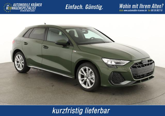 Audi A3 Sportback - TFSI 110 kW S line 35 S-tronic S-LINE, AHK, Matrix, Navi, el. Klappe, Kamera, Winter, 3 J.-Garantie