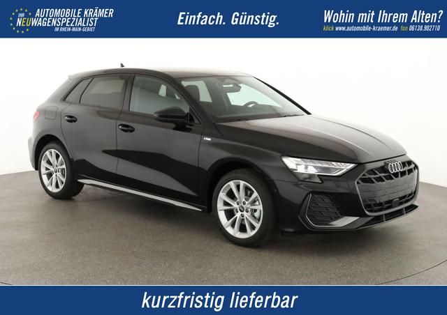 Audi A3 Sportback - TFSI 110 kW S line 35 S-tronic S-LINE, AHK, Matrix, Navi, el. Klappe, Kamera, Winter, 3 J.-Garantie
