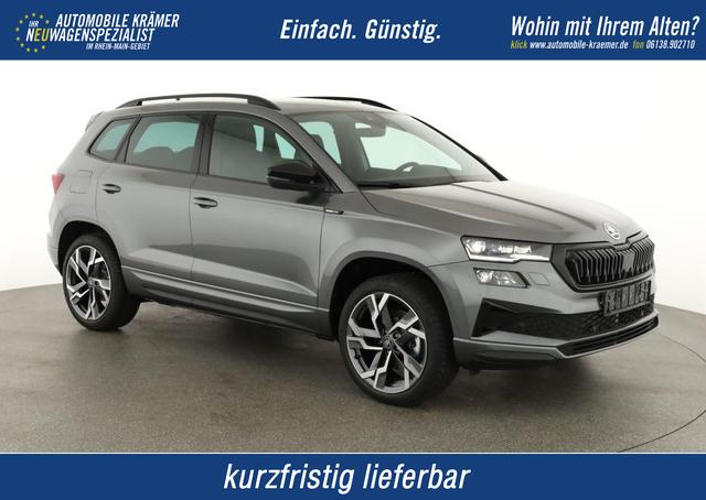Skoda Karoq - Sportline 4x4 2.0 TSI DSG Sportline, Pano, AHK, Navi, Matrix, Side, Winter, 5 J.-Garantie