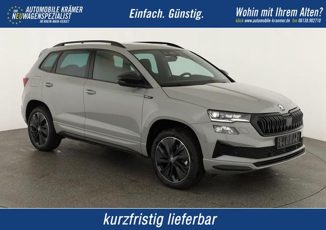 Skoda Karoq - Sportline 1.5 TSI DSG Sportline, Pano, AHK, Navi, CANTON, Matrix, AreaView, Side, el. Klappe, FS-beheizbar, 5 J.-Garantie