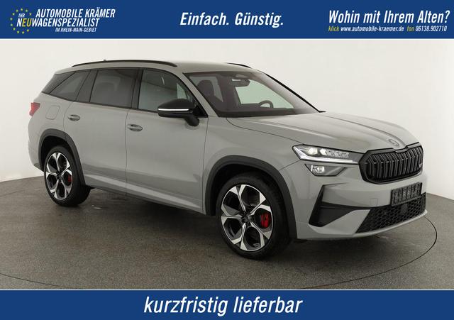 Skoda Kodiaq - 2.0 TSI 195 kW 4x4 RS DSG RS, AHK, Navi, Matrix, Canton, Side, FS-beheizbar, el. Klappe, Kamera, 20-Zoll, 5 J.-Garantie