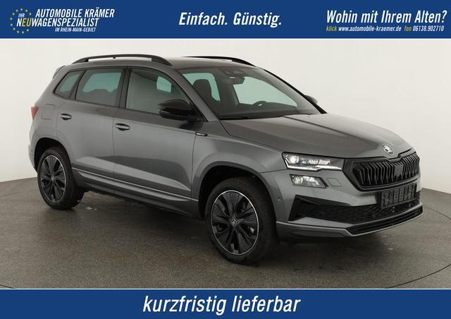 Skoda Karoq - Sportline 1.5 TSI DSG Sportline, Pano, AHK, Navi, CANTON, Matrix, AreaView, Side, el. Klappe, FS-beheizbar, 5 J.-Garantie