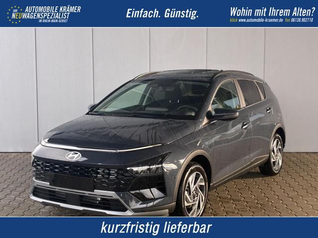 Hyundai BAYON - Premium Sky 1.0 T-GDI 100 PS 48V 7DCT / Keyless ACC Soundsystem BOSE Sitz + Lenkradheizung LED Navi PDC V&H Kamera Totwinkel Alu 16"