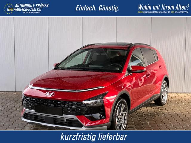 Hyundai BAYON - Premium Sky 1.0 T-GDI 100 PS 48V 7DCT / Keyless ACC Soundsystem BOSE Sitz + Lenkradheizung LED Navi PDC V&H Kamera Totwinkel Alu 16"