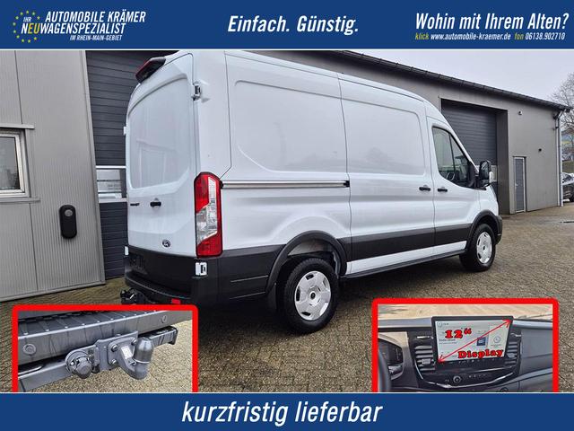 Ford Transit - L2H2 2.0 EcoBlue 165PS Trend Heckantrieb 3,5t 2-Sitzer AHK Sitzheizung Lenkradheizung Frontscheibe beheizb. Klimaautomatik PDC v+h Rückf.Kamera Bluetooth DAB Apple CarPlay Android Auto Tempomat Ganzj.Reifen
