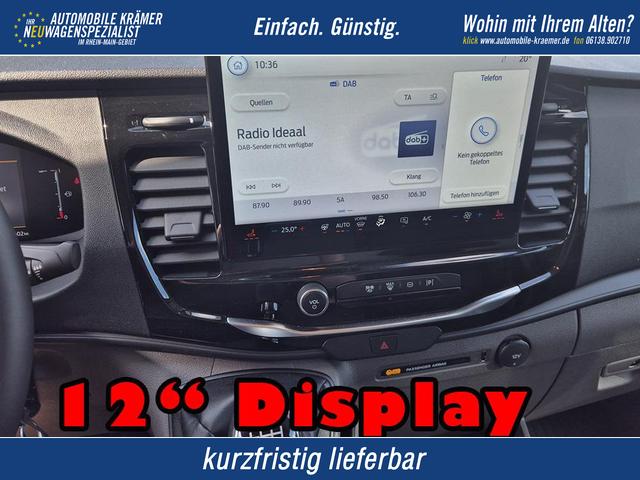Ford Transit - L2H2 2.0 EcoBlue 165PS Trend Heckantrieb 3,5t 2-Sitzer AHK Sitzheizung Lenkradheizung Frontscheibe beheizb. Klimaautomatik PDC v+h Rückf.Kamera Bluetooth DAB Apple CarPlay Android Auto Tempomat Ganzj.Reifen