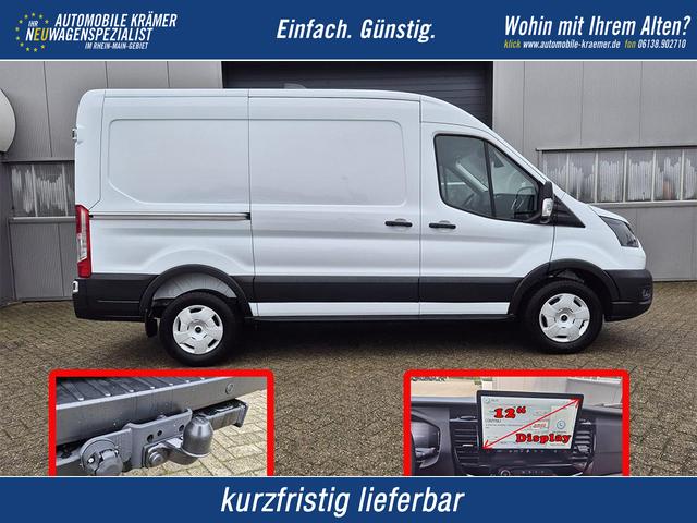 Ford Transit - L2H2 2.0 EcoBlue 130PS Trend 3,5t 2-Sitzer AHK Sitzheizung Lenkradheizung Frontscheibe beheizb. Klimaautomatik PDC v+h Rückf.Kamera Bluetooth DAB Apple CarPlay Android Auto Tempomat Ganzj.Reifen
