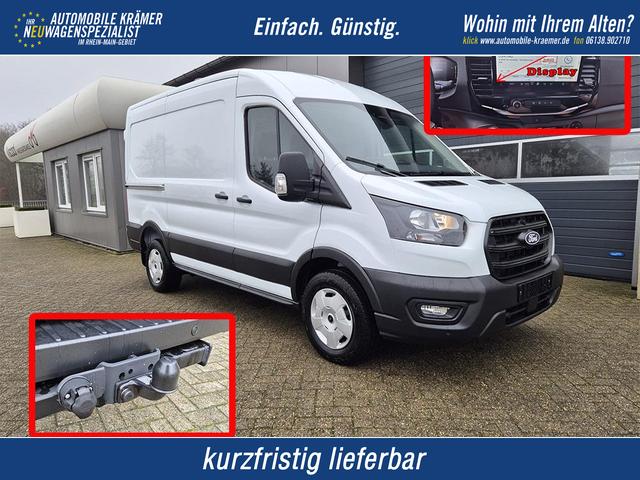 Ford Transit - L2H2 2.0 EcoBlue 130PS Trend 3,5t 3-Sitzer AHK Sitzheizung Lenkradheizung Frontscheibe beheizb. Klimaautomatik Bluetooth DAB Apple CarPlay Android Auto PDC v+h Rückf.Kamera Tempomat