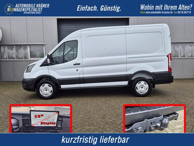 Ford Transit - L2H2 2.0 EcoBlue 130PS Trend 3,5t 3-Sitzer AHK Sitzheizung Lenkradheizung Frontscheibe beheizb. Klimaautomatik Bluetooth DAB Apple CarPlay Android Auto PDC v+h Rückf.Kamera Tempomat