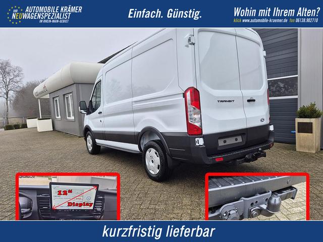 Ford Transit - L2H2 2.0 EcoBlue 130PS Trend 3,5t 3-Sitzer AHK Sitzheizung Lenkradheizung Frontscheibe beheizb. Klimaautomatik Bluetooth DAB Apple CarPlay Android Auto PDC v+h Rückf.Kamera Tempomat