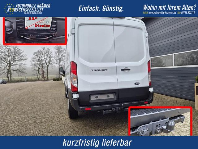 Ford Transit - L2H2 2.0 EcoBlue 130PS Trend 3,5t 3-Sitzer AHK Sitzheizung Lenkradheizung Frontscheibe beheizb. Klimaautomatik PDC v+h Rückf.Kamera Bluetooth DAB Apple CarPlay Android Auto Tempomat Ganzj.Reifen