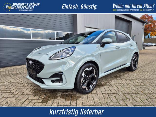 Ford Puma - ST-Line X 1.0 EcoBoost Hybrid 125PS Automatik NEUES MODELL 360°Kamera AbstandsTempomat el.Heckklappe Premium Leder (Sensico) B+O-Sound Klimaautomatik Sitzheizung Lenkradheizung Frontscheibe beheizb. Ford-Navi SYNC4 Bluetooth Apple CarPlay Android A