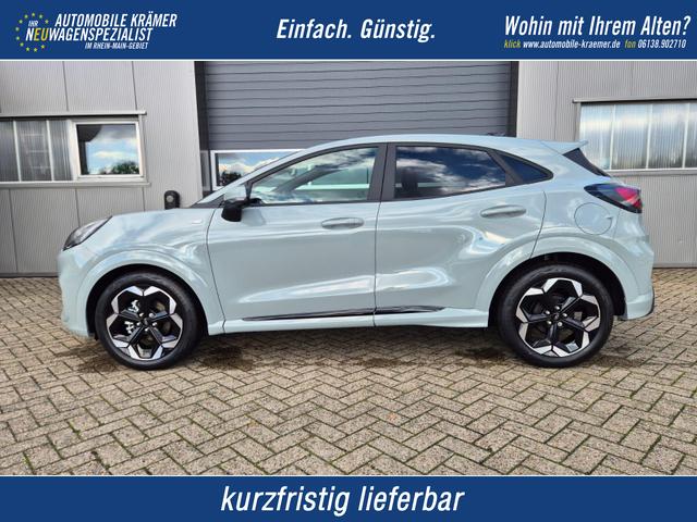 Ford Puma - ST-Line X 1.0 EcoBoost Hybrid 125PS Automatik NEUES MODELL 360°Kamera AbstandsTempomat el.Heckklappe Premium Leder (Sensico) B+O-Sound Klimaautomatik Sitzheizung Lenkradheizung Frontscheibe beheizb. Ford-Navi SYNC4 Bluetooth Apple CarPlay Android A