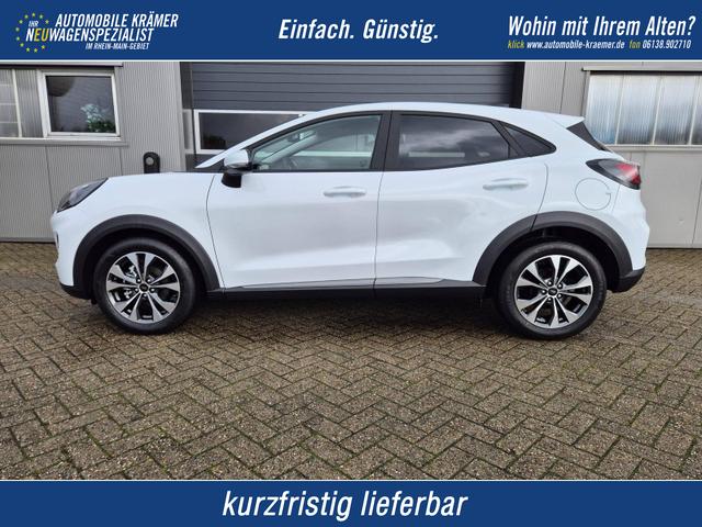 Ford Puma - Titanium 1.0 EcoBoost Hybrid 125PS Automatik Klimaautomatik Sitzheizung Lenkradheizung Frontscheibe beheizb. LED-Scheinwerfer Ford-Navi SYNC4 Bluetooth Apple CarPlay Android Auto PDC 17-LM