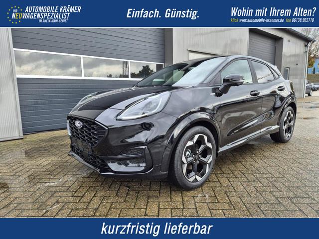 Ford Puma - ST-Line X 1.0 EcoBoost Hybrid 125PS Automatik NEUES MODELL 360°Kamera AbstandsTempomat el.Heckklappe Premium Leder (Sensico) B+O-Sound Klimaautomatik Sitzheizung Lenkradheizung Frontscheibe beheizb. Ford-Navi SYNC4 Bluetooth Apple CarPlay Android A