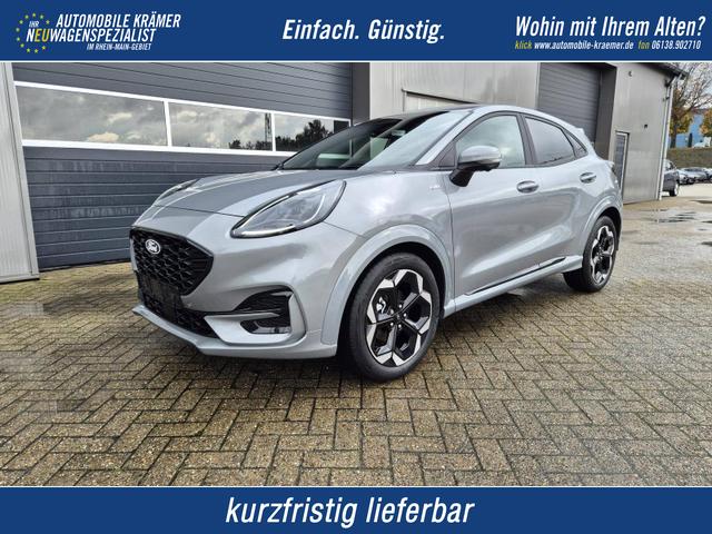 Ford Puma - ST-Line X 1.0 EcoBoost Hybrid 125PS Automatik NEUES MODELL 360°Kamera AbstandsTempomat el.Heckklappe Premium Leder (Sensico) B+O-Sound Klimaautomatik Sitzheizung Lenkradheizung Frontscheibe beheizb. Ford-Navi SYNC4 Bluetooth Apple CarPlay Android A