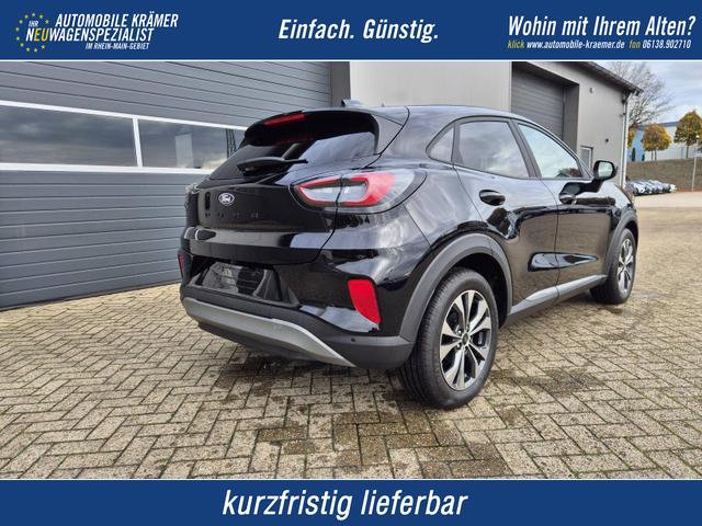 Ford Puma - Titanium 1.0 EcoBoost Hybrid 125PS Automatik Klimaautomatik Sitzheizung Lenkradheizung Frontscheibe beheizb. LED-Scheinwerfer Ford-Navi SYNC4 Bluetooth Apple CarPlay Android Auto PDC 17-LM