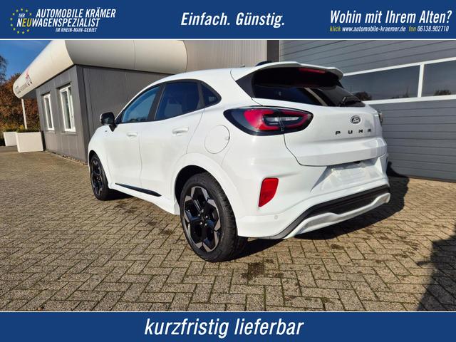 Ford Puma - ST-Line X 1.0 EcoBoost Hybrid 125PS Automatik NEUES MODELL 360°Kamera AbstandsTempomat el.Heckklappe Premium Leder (Sensico) B+O-Sound Klimaautomatik Sitzheizung Lenkradheizung Frontscheibe beheizb. Ford-Navi SYNC4 Bluetooth Apple CarPlay Android A