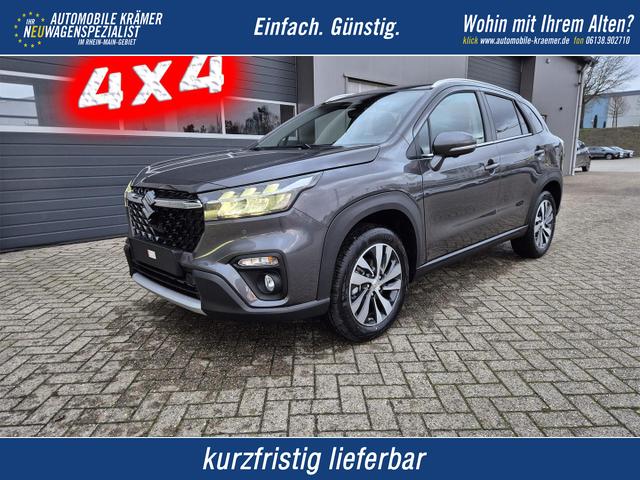 Suzuki S-Cross - Comfort+ 110PS Automatik MHEV 4x4 ALLGRIP 1.4 Boosterjet Allrad Teilleder Navi Klimaautomatik Sitzheizung ACC PDC v+h 4x Kamera Suzuki-Radio Apple CarPlay Android Auto Touchscreen 2xKeyless 17-LM