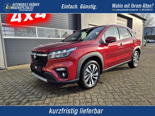 Suzuki S-Cross - Comfort+ 110PS Automatik MHEV 4x4 ALLGRIP 1.4 Boosterjet Allrad Teilleder Navi Klimaautomatik Sitzheizung ACC PDC v+h 4x Kamera Suzuki-Radio Apple CarPlay Android Auto Touchscreen 2xKeyless 17-LM