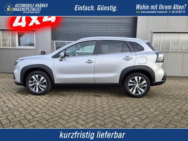 Suzuki S-Cross - Comfort+ 110PS Automatik MHEV 4x4 ALLGRIP 1.4 Boosterjet Allrad Teilleder Navi Klimaautomatik Sitzheizung ACC PDC v+h 4x Kamera Suzuki-Radio Apple CarPlay Android Auto Touchscreen 2xKeyless 17-LM