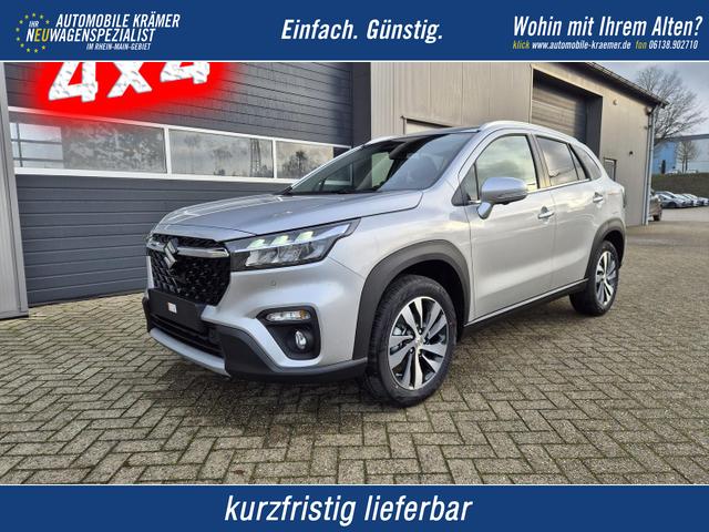 Suzuki S-Cross - Comfort+ 110PS Automatik MHEV 4x4 ALLGRIP 1.4 Boosterjet Allrad Teilleder Navi Klimaautomatik Sitzheizung ACC PDC v+h 4x Kamera Suzuki-Radio Apple CarPlay Android Auto Touchscreen 2xKeyless 17-LM