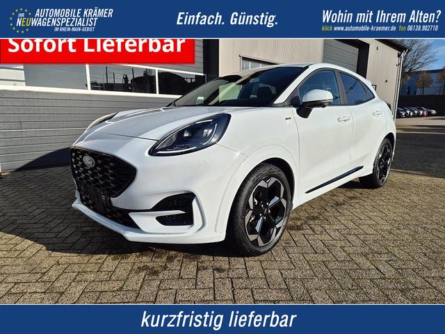 Ford Puma - ST-Line X 1.0 EcoBoost Hybrid 125PS Automatik NEUES MODELL 360&deg;Kamera AbstandsTempomat el.Heckklappe Premium Leder (Sensico) B+O-Sound Klimaautomatik Sitzheizung Lenkradheizung Frontscheibe beheizb. Ford-Navi SYNC4 Bluetooth Apple CarPlay Android A