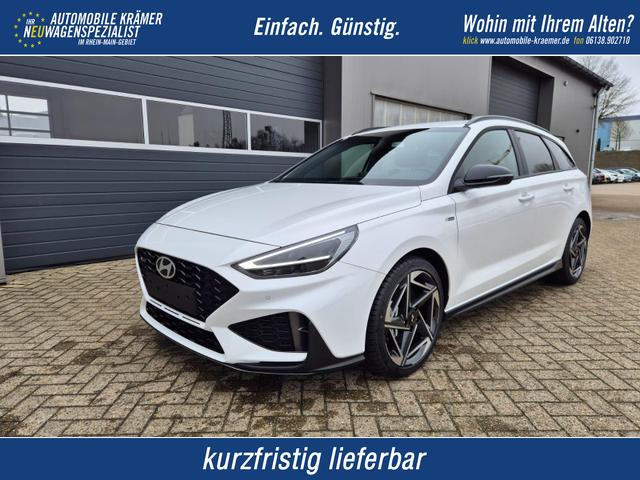 Hyundai i30 Kombi - 1.6 T-GDI 150PS Automatik N-Line MY2026 Sitzheizung Lenkradheizung Klimaautomatik Navi 10,3"-Touchscreen Bluelink Apple CarPlay + Android Auto PDC v+h R&uuml;ckf.Kamera 18-LM