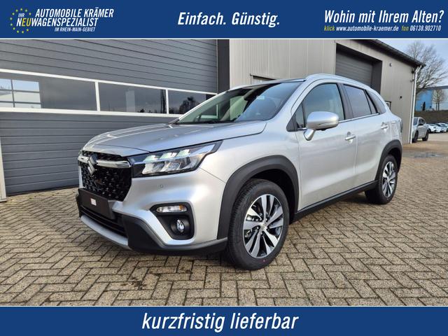 Suzuki S-Cross - Comfort+ 110PS Automatik MHEV 1.4 Boosterjet Teilleder Navi Klimaautomatik Sitzheizung ACC PDC v+h 4x Kamera Suzuki-Radio Apple CarPlay Android Auto Touchscreen 2xKeyless 17-LM